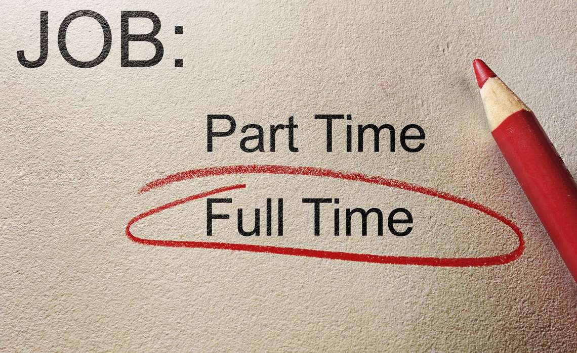 work part-time or full-time